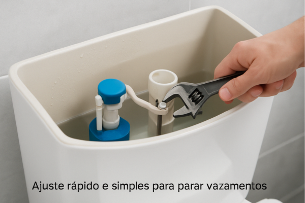 Ajustando o Mecanismo de Descarga que Não Para de Vazar